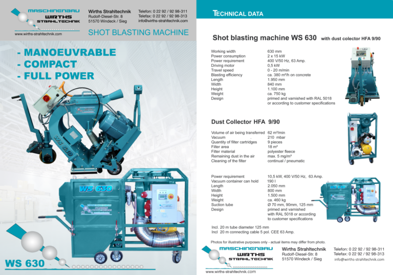 Shot blasting systems Wirths Strahltechnik